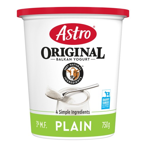 Astro Original 3% Yogurt Balkan Style Plain 750 g