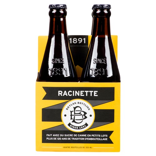 Boylan Soft Drink Root Beer 4 x 355 ml (bottles)