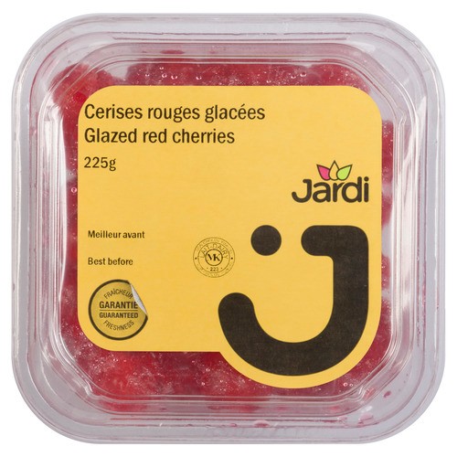 Les Aliments Jardi Glazed Red Cherries 225 g