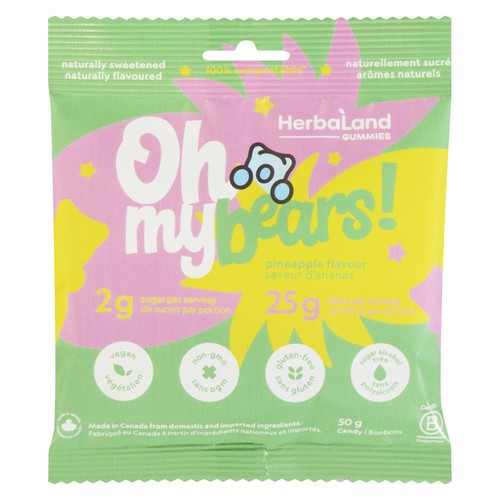 Herbaland Oh My Bears! Gummies Pineapple 50 g