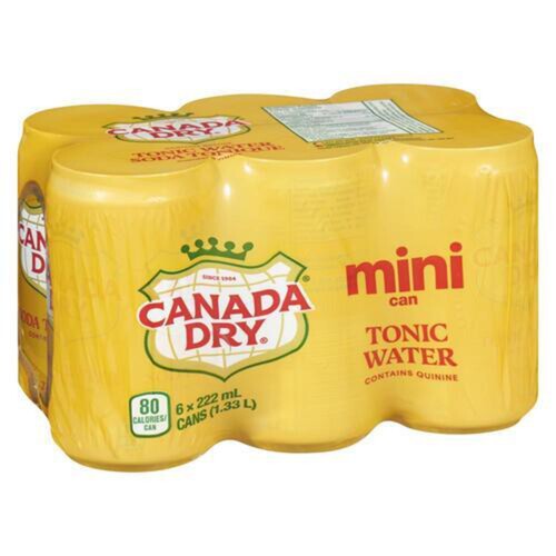 Canada Dry Tonic Water Mini 6 x 222 ml (cans)