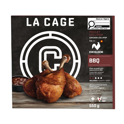 La Cage Frozen Chicken Lollipop BBQ 550 g