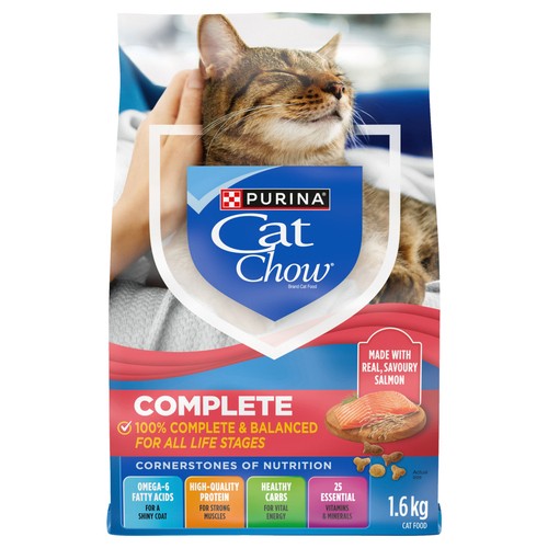 Cat Chow Complete Dry Cat Food Real Salmon 1.6 kg