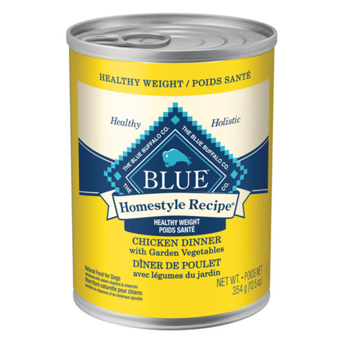 Blue Buffalo Wet Dog Food Chicken Dinner Homestyle Healthy Weight 354 g