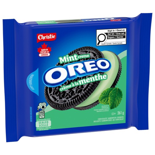 Oreo Sandwich Cookies Mint Creme 261 g