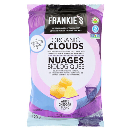 Frankie's Organic Snacks White Cheddar 120 g