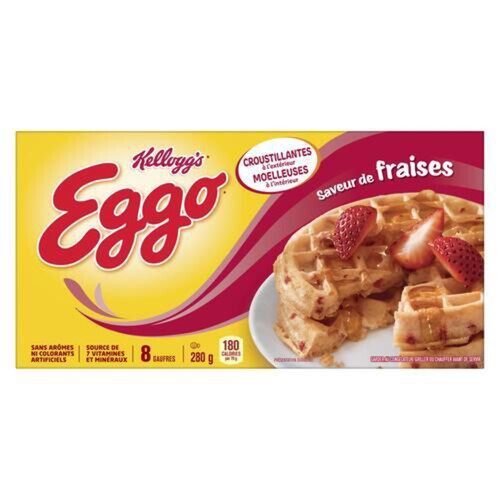 Kellogg's Eggo Frozen Waffles Strawberry 280 g