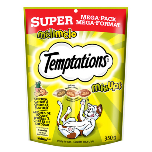 Temptations Mix Ups Cat Treats Chicken, Catnip and Cheddar 350 g