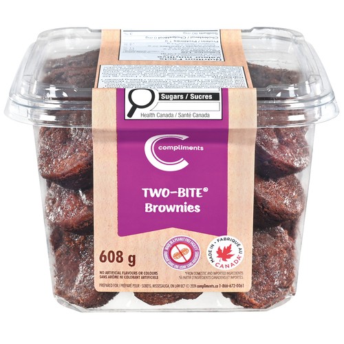 Compliments Two-Bite Brownie 608 g