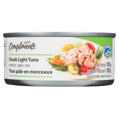 Compliments Chunked Light Tuna In Water 170 g