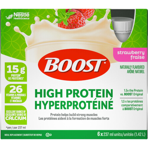 Boost High Protein Drink Strawberry 6 x 237 ml