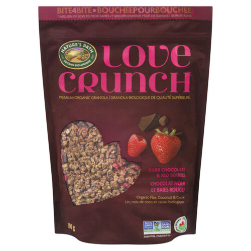 Nature's Path Love Crunch Organic Granola Cereal Dark Chocolate & Red Berries 700 g