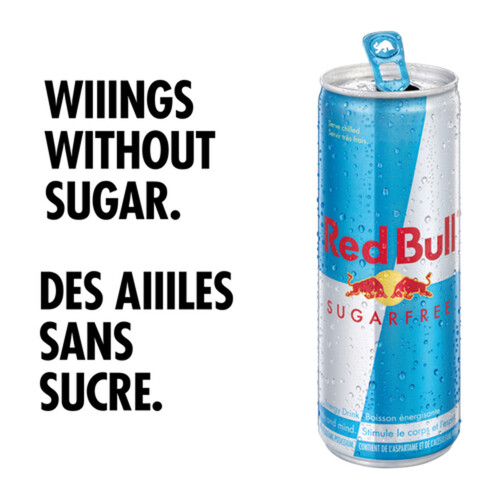 Red Bull Sugar Free Energy Drink 4 x 250 ml (cans)