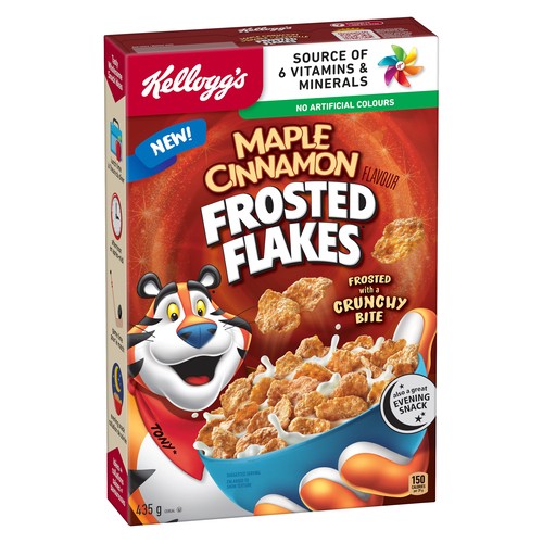 Kellogg's Frosted Flakes Cereal Maple Cinnamon 435 g