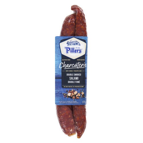 Piller's Charcuterie Salami Double Smoked Dry Cured 175 g