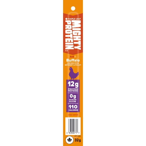 Maple Leaf Mighty Protein Chicken Sticks Buffalo 32 g