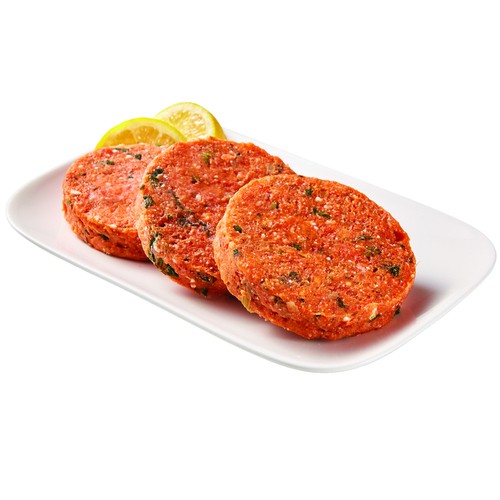 OW Frozen Salmon Burger Feta & Spinach 226 g