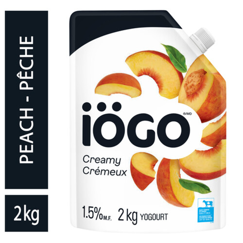 iÖGO 1.5% Creamy Yogurt Peach 2 kg