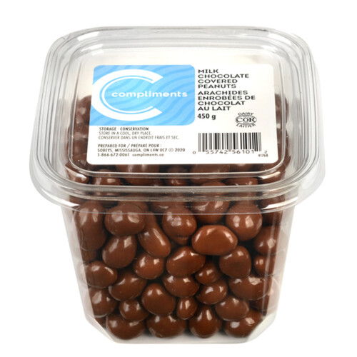 Compliments Peanuts Milk Chocolate Covered 450 g