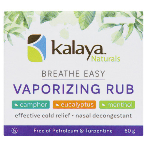 Kalaya All Natural Cold Relief Vaporizing Rub 60 g