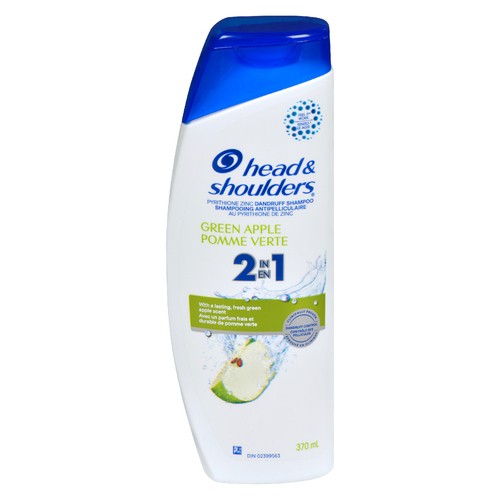 Head & Shoulders Shampoo 2N1 Green Apple 370 ml