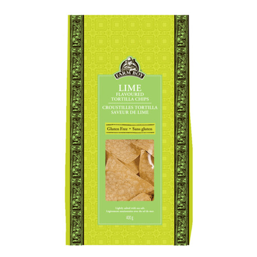 Farm Boy Gluten-Free Tortilla Chips Lime 400 g