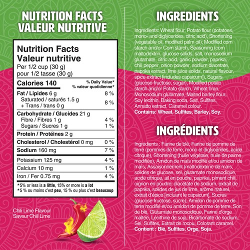 Crispers Crackers Chili Lime 145 g