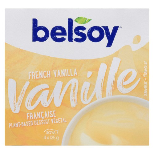 Belsoy Gluten-Free Soya Dessert French Vanilla 4 x 125 g