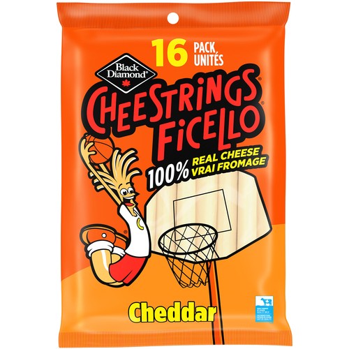 Black Diamond Cheestrings White Cheddar 16 Count