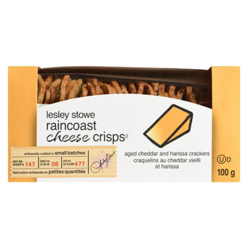 Lesley Stowe's Raincoast Cheese Crisps Aged Cheddar 100 g