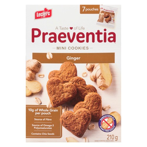 Leclerc Praeventia Wellmune Cookies Ginger 210 g