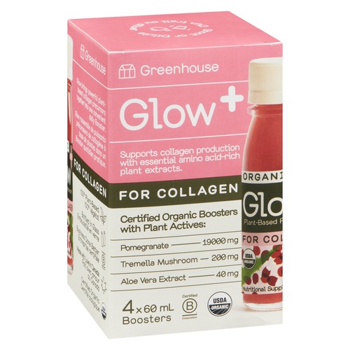 Greenhouse Plant Based Glow Booster 4 x 60 ml (bottles)