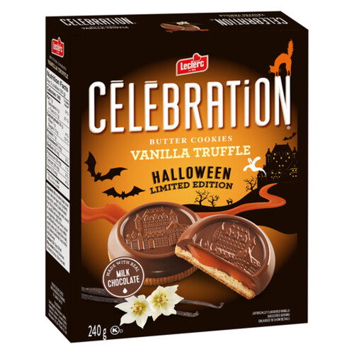 Leclerc Celebration Halloween Butter Cookies Vanilla Truffle 240 g