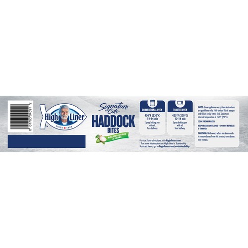 High Liner Frozen Breaded Haddock Bites Roasted Garlic & Herbs 600 g