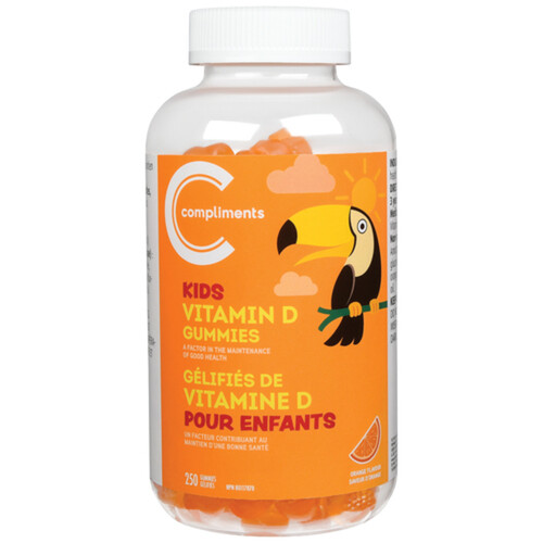 Compliments Kids Vitamin D Gummies 250 Count