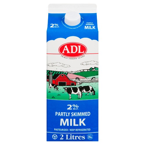 ADL Milk 2% Partly Skimmed 2 L