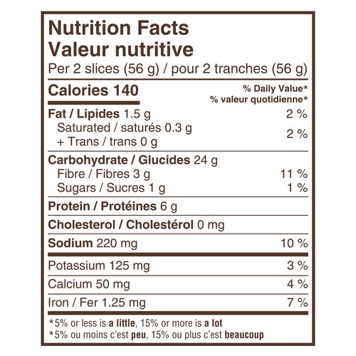 Dempster’s Sandwich Bread 100% Whole Wheat Thin 675 g