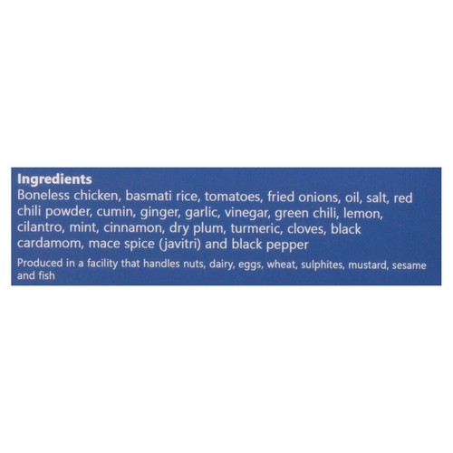 Barakah Eats Frozen Entree Chicken Dum Biryani 500 g