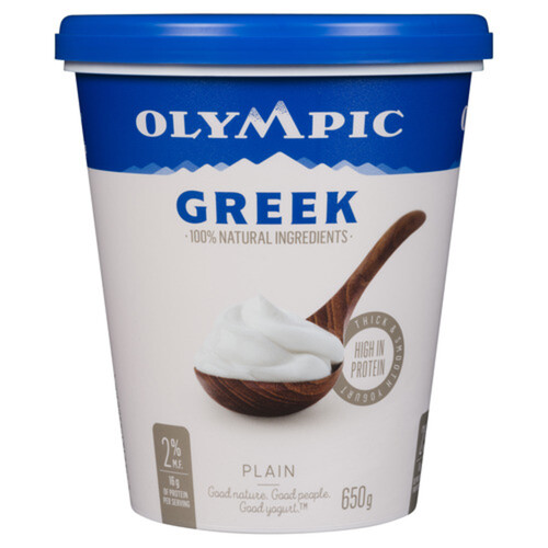 Olympic Greek Yogurt Plain 2% 650 g