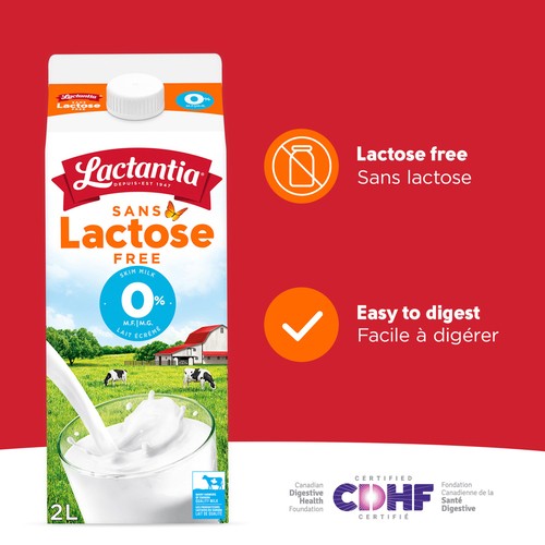 Lactantia Lactose-Free 0% Skim Milk 2 L