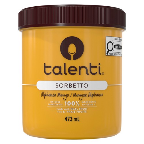 Talenti Dairy-Free Sorbetto Alphonso Mango 473 ml