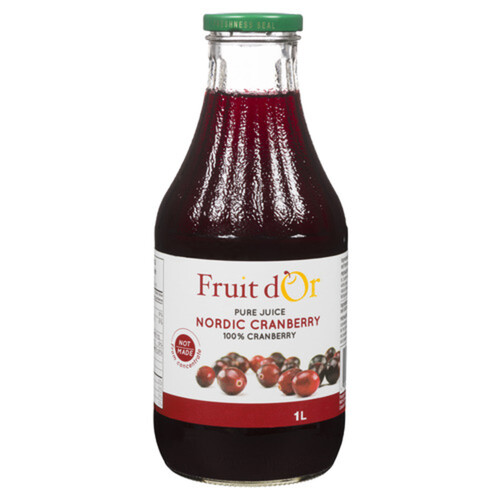 Fruit D'Or Pure Juice Cranberry 1 L (bottle)