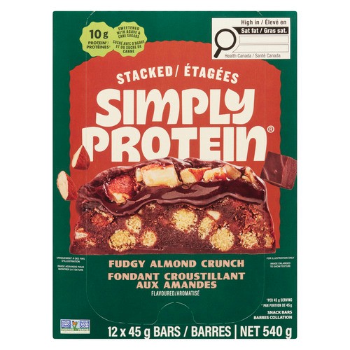 Simply Protein Bar Fudgy Almond Crunch 12 x 45 g