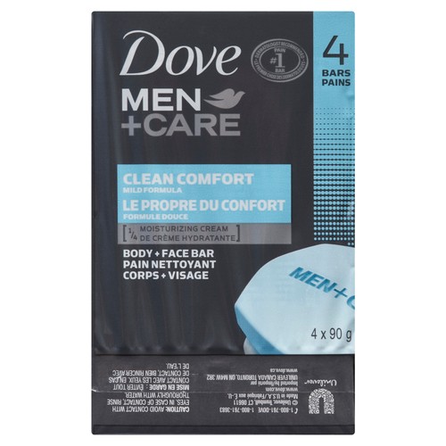Dove Soap Bar Men Clean Comfort 4 x 90 g
