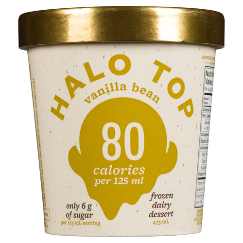 Halo Top Frozen Dairy Dessert  Vanilla Bean 473 ml