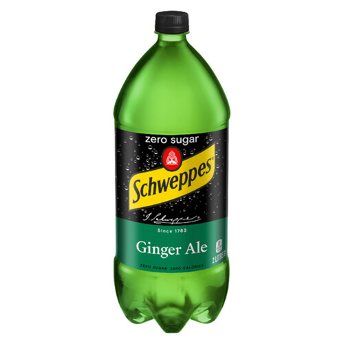 Schweppes Zero Sugar Ginger Ale 2 L (bottle)