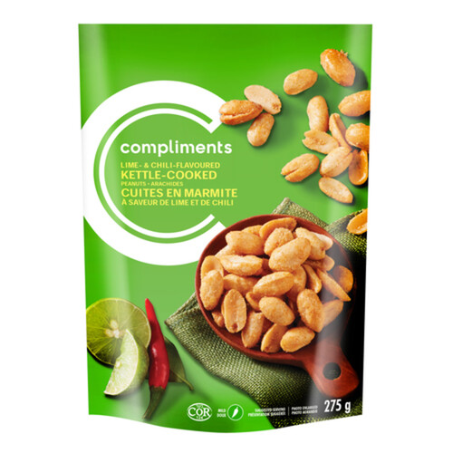 Compliments Peanuts Kettle Cooked Lime & Chili 275 g