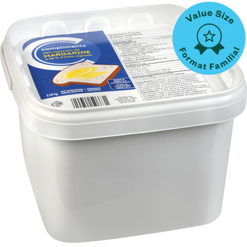Compliments 68% Vegetable Oil Margarine 3.18 kg
