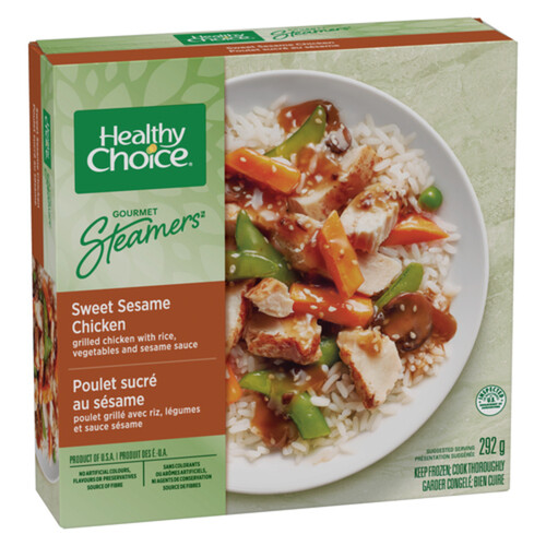 Healthy Choice Frozen Entrée Gourmet Steamers Sweet Sesame Chicken 292 g