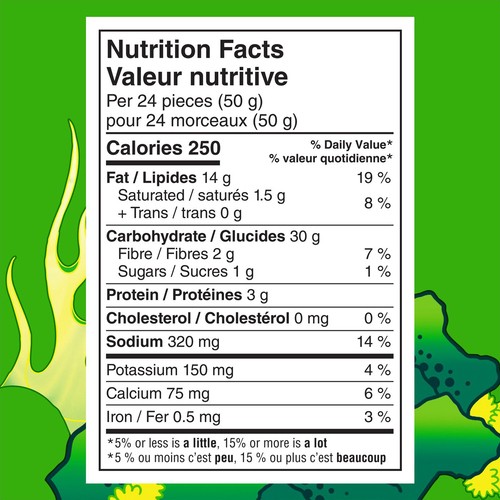 Havoc Rolled Tortilla Chips Fiery Lime Flavoured 280 g